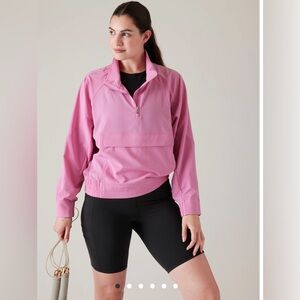 NWT Athleta Boundless Popover Pink Top
